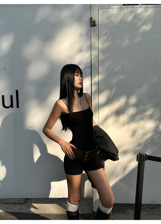 black jumpsuit