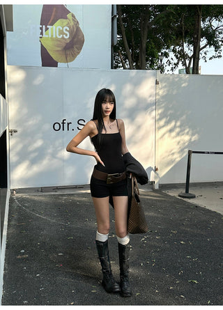 black jumpsuit