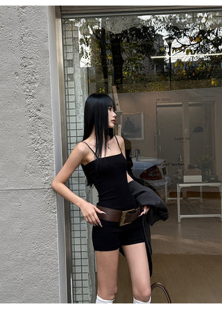 black jumpsuit