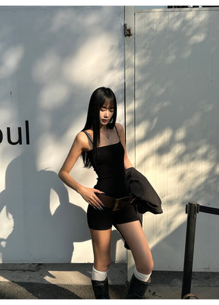 black jumpsuit