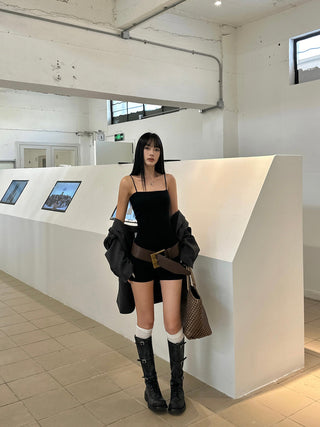 black jumpsuit