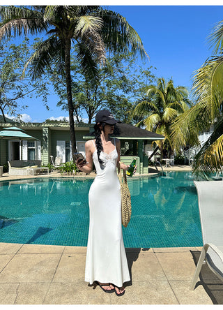 white butterfly dress