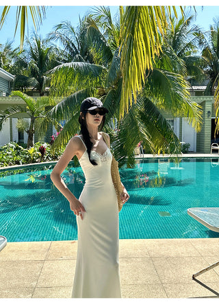 white butterfly dress