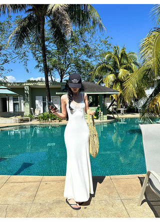 white butterfly dress
