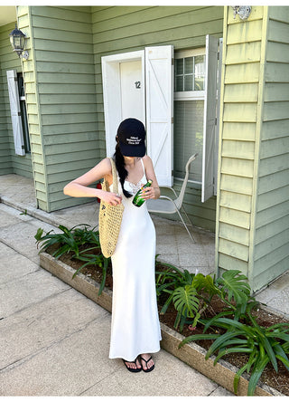 white butterfly dress