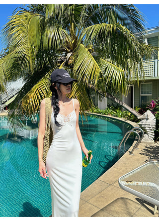 white butterfly dress