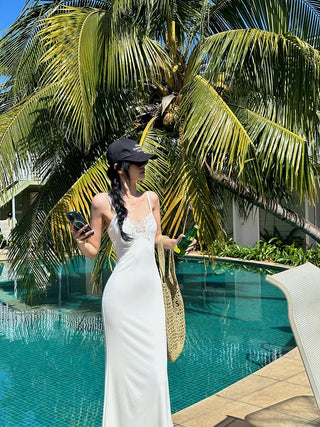 white butterfly dress