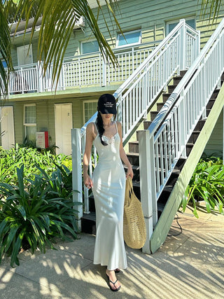 white butterfly dress