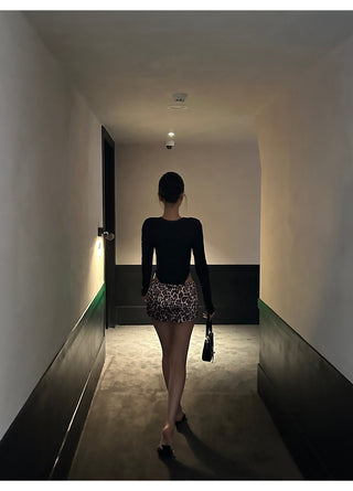 black V-neck jumpsuit