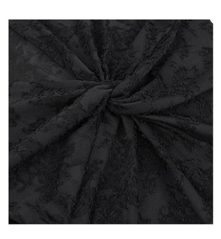 black V-neck jumpsuit