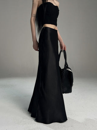silky fishtail skirt