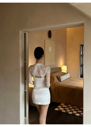white bud skirt