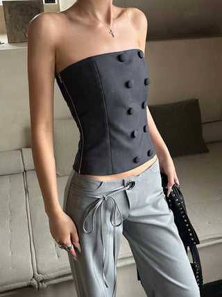 gray lace pants