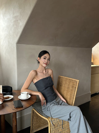 gray lace pants
