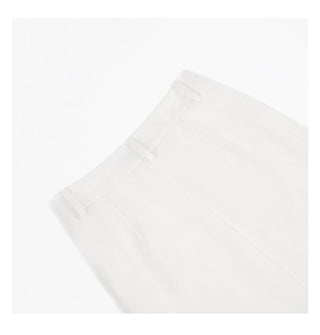 white fishtail skirt