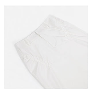white fishtail skirt