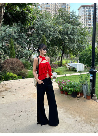 black bootcut pants 01