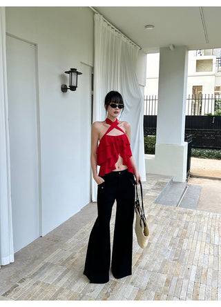 black bootcut pants 01