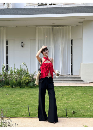 black bootcut pants 01