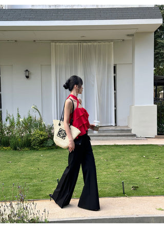 black bootcut pants 01