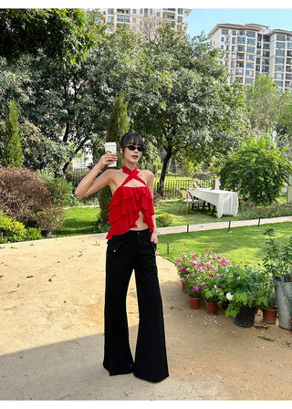 black bootcut pants 01