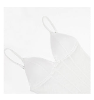 white cross-neck set