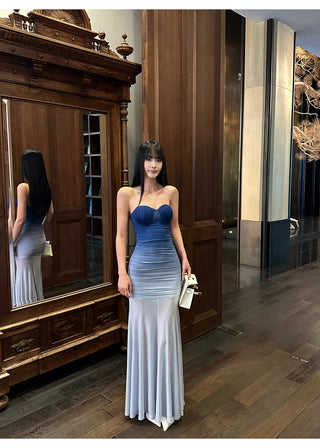 gradient mesh dress