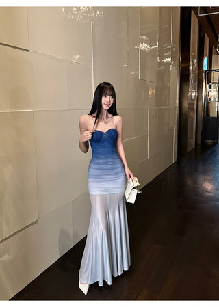 gradient mesh dress