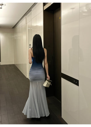 gradient mesh dress