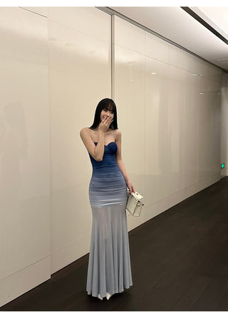 gradient mesh dress