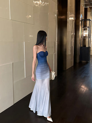 gradient mesh dress