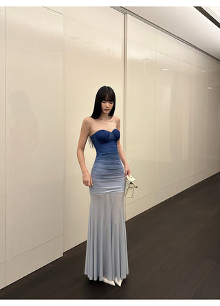 gradient mesh dress