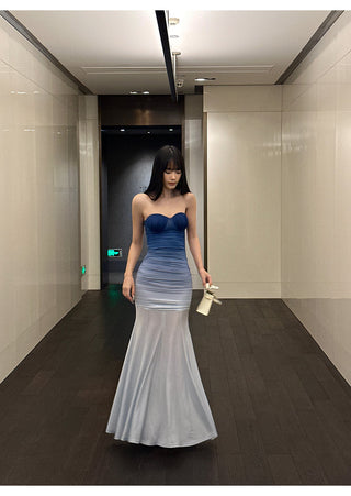 gradient mesh dress