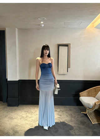 gradient mesh dress