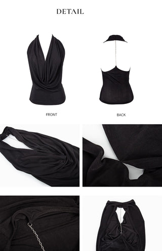 backless twist Top
