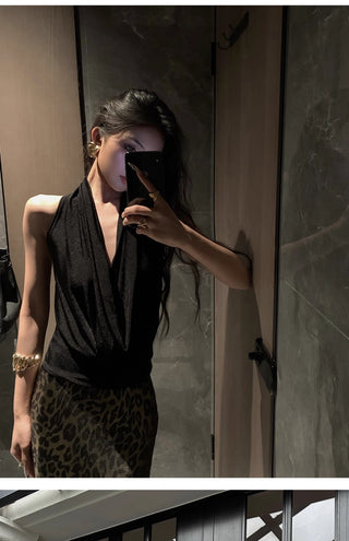 backless twist Top