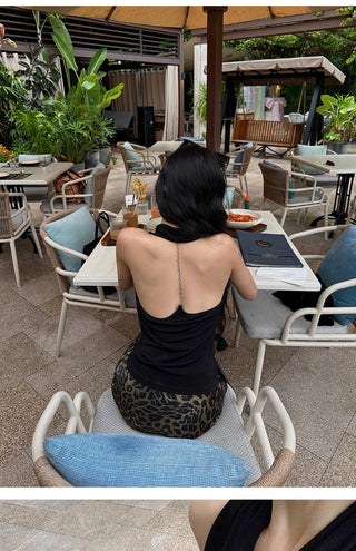 backless twist Top