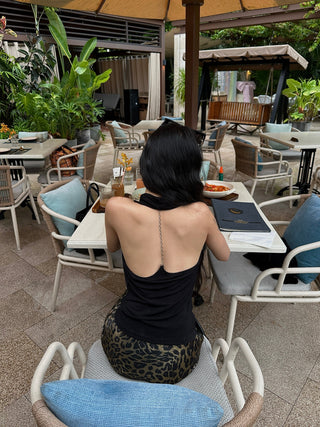 backless twist Top