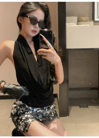 backless twist Top