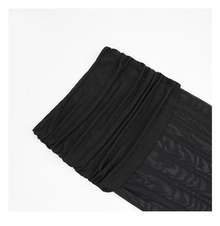 black V-neck set