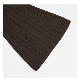 brown knit set