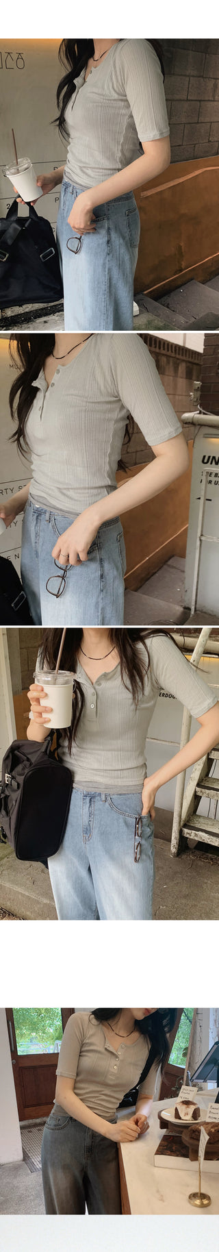 Slim Summer Rib T-Shirt - 3 Colors