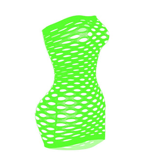 Hollow out net see through tube cut out mini dress