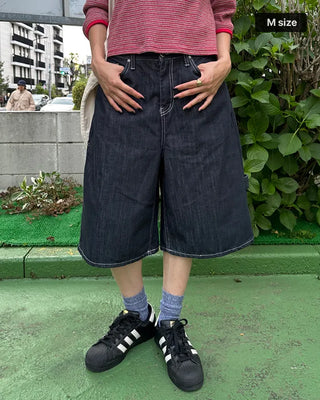 Bermuda denim pants