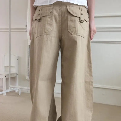 D-ring Back Pocket Vintage Mega Wide Pants