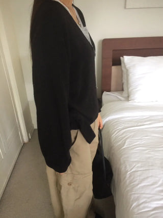 Randy Beige Pocket Cargo Wide Pants