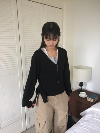 Randy Beige Pocket Cargo Wide Pants