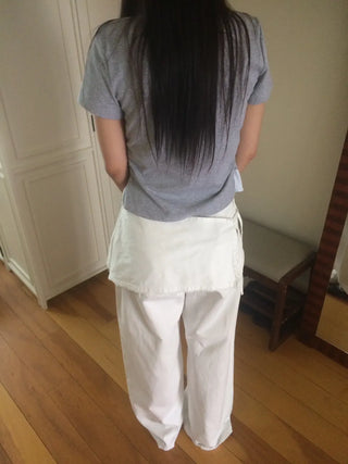 Lace Wrap Skirt Wide Pants