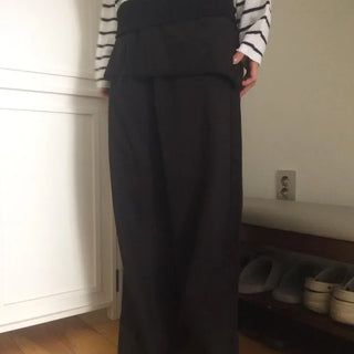 Lace Wrap Skirt Wide Pants