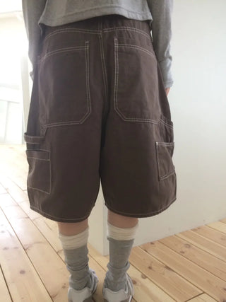 Carpenter Cotton Bermuda Cargo Shorts